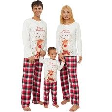 SC Christmas Elk Print Family Matching Sets Pajamas Suits YLDF-924