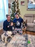 SC Christmas Elk Printed Home Parent-Child Set Pajamas GSGS-0575