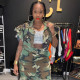 SC Camouflage Printed Ruffle Sleeve Jacket GNZD-9151TD
