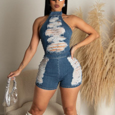 SC Sexy Hollow Out Backless Tight Romper GNZD-7636JR