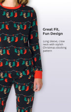 SC Christmas Stocking Printed Parent-Child Homewear Pajama Set YLDF-2278