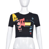 SC Casual Short Sleeve Print T Shirt GNZD-9502TD