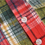 SC Contrast Color Long Sleeve Plaid Shirt GNZD-31369TY