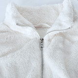 SC Long Sleeve Warm Plush Zipper Sweatshirt GNZD-8030DN
