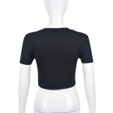 SC Summer Print Short Sleeve Tops GNZD-31239TY