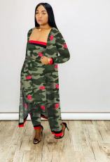 SC Fashion Wrap Chest+Pants+Jacket Camouflage Three Piece Set HMS-6269