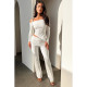SC One Shoulder Irregular Tops And Pants 2 Piece Set ASL-6706
