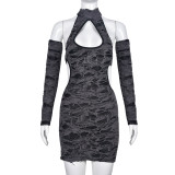 SC Sexy Hollow Out Backless Bandage Dress GNZD-9461DD