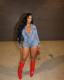 SC Fashion Lapel Short Sleeve Denim Romper MEM-88538