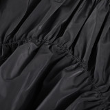 SC Pleated Irregular Loose Half Skirt GNZD-41048SG