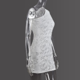 SC Single Shoulder Backless Mini Dress GNZD-9656DD
