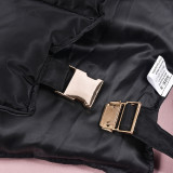 SC Zipper Stand Collar Bandage Vest Coat GNZD-9620TD