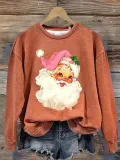 SC Christmas print Long Sleeve Sweatshirt GXJL-00029