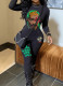 SC Print Tight Long Sleeve Jumpsuit GXJL-2012