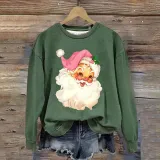 SC Christmas print Long Sleeve Sweatshirt GXJL-00029