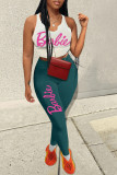 SC Sexy Letter Tank Tops And Pants 2 Piece Set GXJL-0013