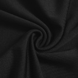 SC Patchwork Mesh Print Long Sleeve Long Dress GSZM-M23DS528