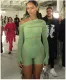 SC Sexy Erotic Slash Shoulder Long Sleeve Romper GYDE-YDT177