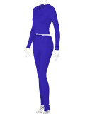 SC Casual Slim Long Sleeve Pants Yoga 2 Piece Set BLG-S2B11073K