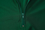 SC Long Sleeve Zipper Slim Romper BLG-P3813838A