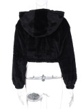 SC Fashion Cardigan Zipper Hooded Fleece Jacket BLG-C3813845K