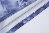 SC Casual Print Slim Long Sleeve Mini Dress BLG-D3612954K