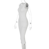 SC Casual Knit Sleeveless Midi Dress BLG-D155100K