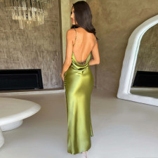 SC Sexy Backless Slim Split Sling Maxi Dress BLG-D3412611A