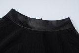 SC Fashion Splicing Mesh Back Zipper Jumpsuit BLG-P279530A