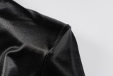 SC Slim Pleated Long Sleeve Midi Dress BLG-D0A3441K