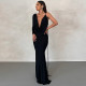 SC Fashion Single Shoulder Long Sleeve Maxi Dress BLG-D2A10652A