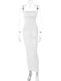 SC Sexy Solid Tie Up Slim Backless Maxi Dress BLG-D238047A