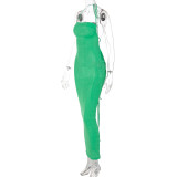 SC Sexy Solid Tie Up Slim Backless Maxi Dress BLG-D238047A