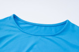 SC Solid Color Long Sleeve Glove Short T-Shirt BLG-T3612960A