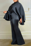 SC Fashion Long Sleeve Poncho Two Piece Pant Set LS-0402