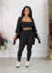 SC Solid Color Vest+Coat+Pants Three Piece Set MZ-2816