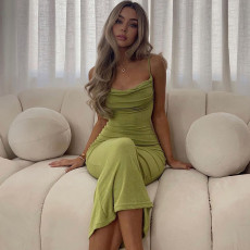 SC Sexy Sling Backless Slim Maxi Dress BLG-D248399K
