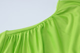 SC Solid Color Pleated Slim Mini Dress BLG-D3A14475A