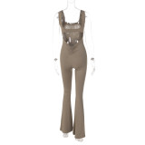 SC Backless Sleeveless Solid Jumpsuit BLG-P3211574A