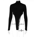SC Sexy Long Sleeve Backless Bodysuit BLG-P3613097K