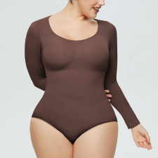 SC Long Sleeve Solid Color Bodysuit GMDI-32739