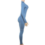 SC Casual Sport Long Sleeve Tight Jumpsuit XEF-40201