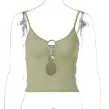 SC Casual Hollow Out Sling Top BLG-T155178A