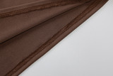 SC Solid Color Wrap Chest Tops Two Piece Skirt Set BLG-S155164A