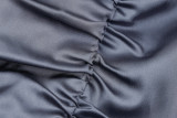 SC Long Sleeve Pleated Off Shoulder Knits Mini Dress BLG-D981145K