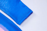 SC Casual Print Long Sleeve Mini Dress BLG-D2910137A