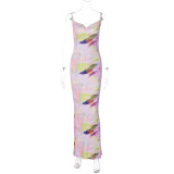 SC Sexy Sling Print Backless Maxi Dress BLG-D3412401A