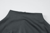 SC Solid Color Zipper Slim Jumpsuit BLG-P3B14952A