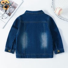 SC Kids Girl Fashion Denim Long Sleeve Holes Jacket YKTZ-209