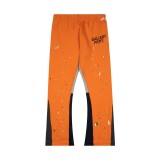 SC Letter Spatter Ink Graffiti Print Patchwork Casual Pants DF-018